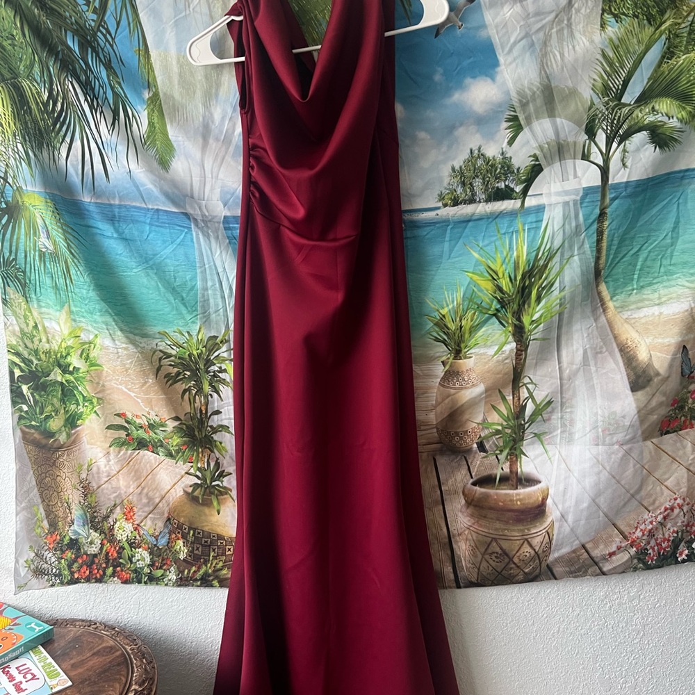 Elegant Red Evening Gown